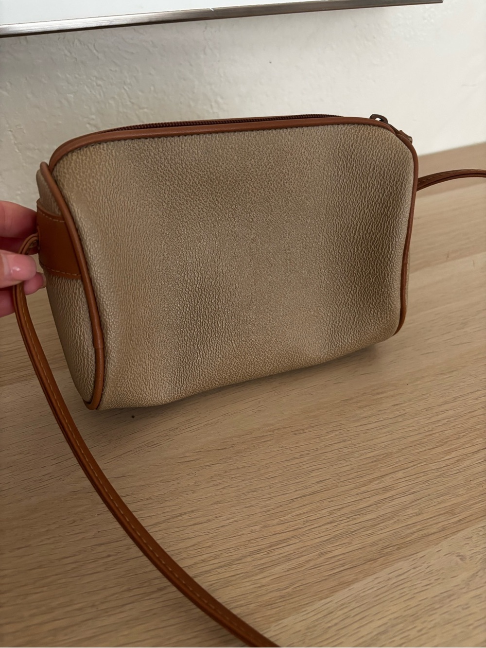 VINTAGE 1990’s ESPIRIT Tan Brown Crossbody Purse - Picture 2 of 10